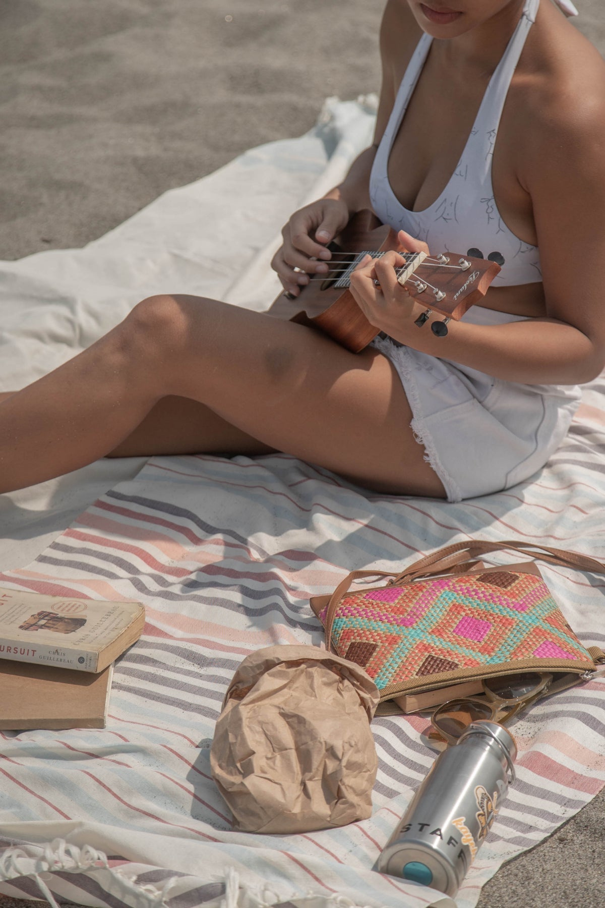 Pastel Skies Throw Blanket - Woven Crafts