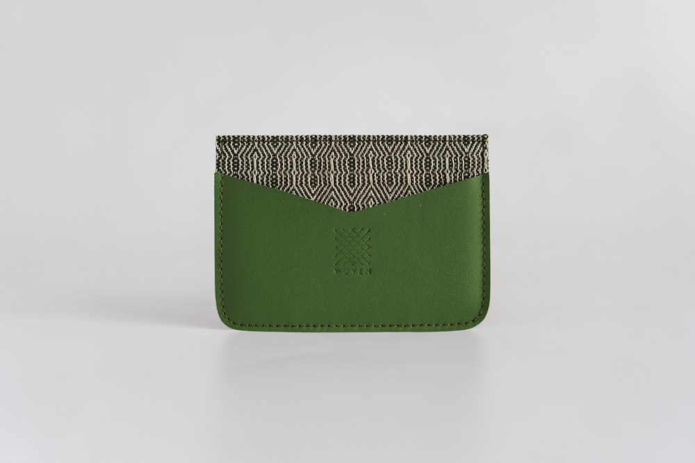 Benguet (Moss) Leather Card Holder