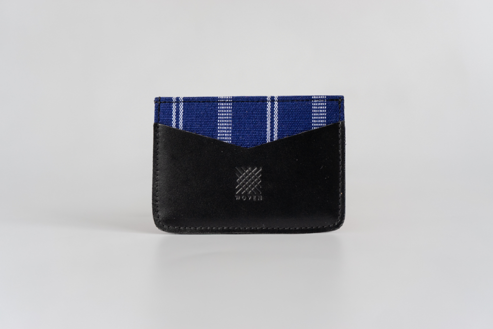 Banaue (Blue) Leather Card Holder