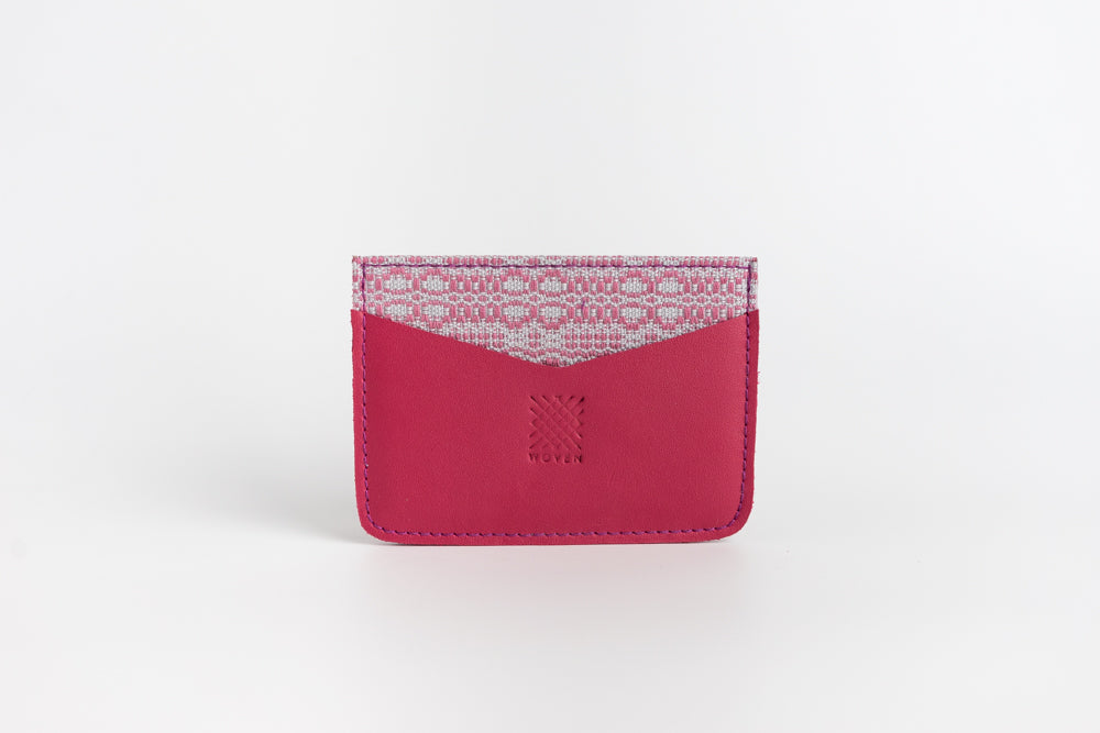 Benguet (Cranberry) Leather Card Holder