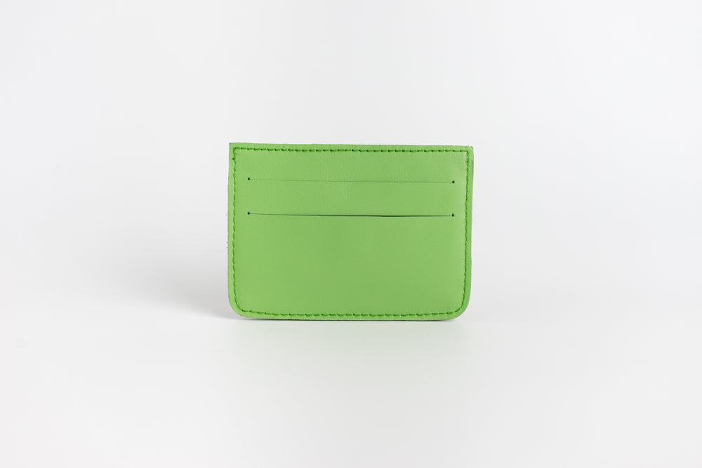 Abra (Lime) Leather Card Holder