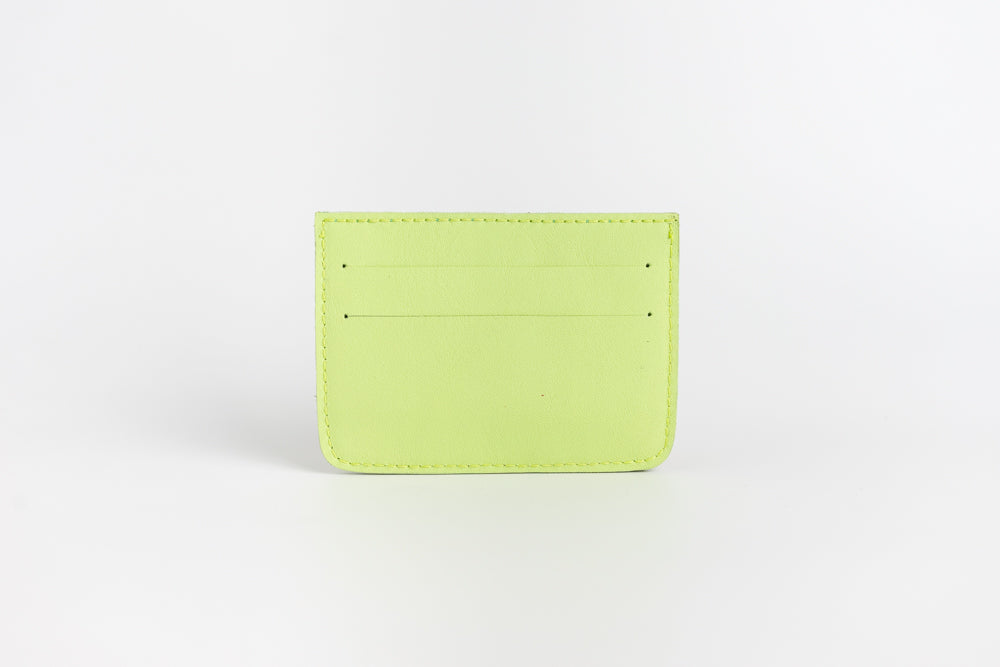 Abra (Lime) Leather Card Holder