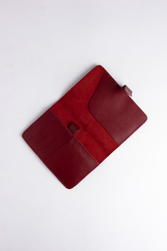 Lakbay Wallet (Burgundy Leather)