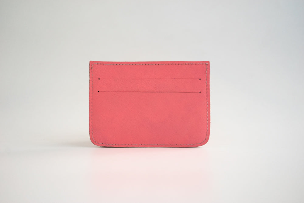 Iloilo (Neon Plaid) Leather Card Holder
