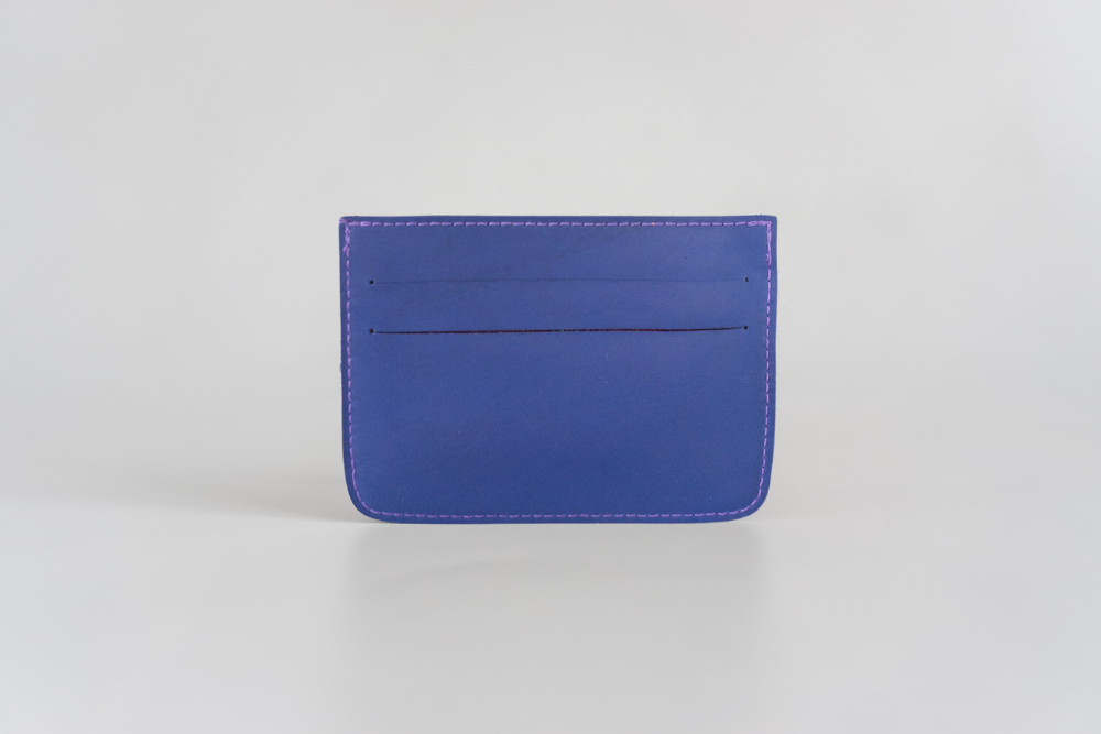 Iloilo (Neon Plaid) Leather Card Holder