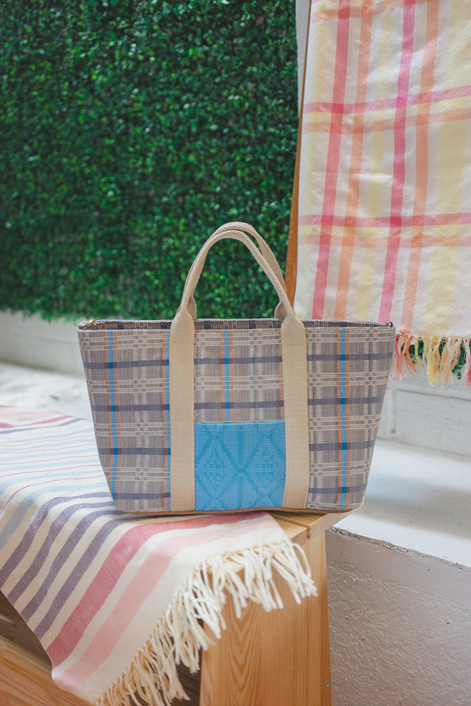 Malaya Mini in Abra Brown & Blue