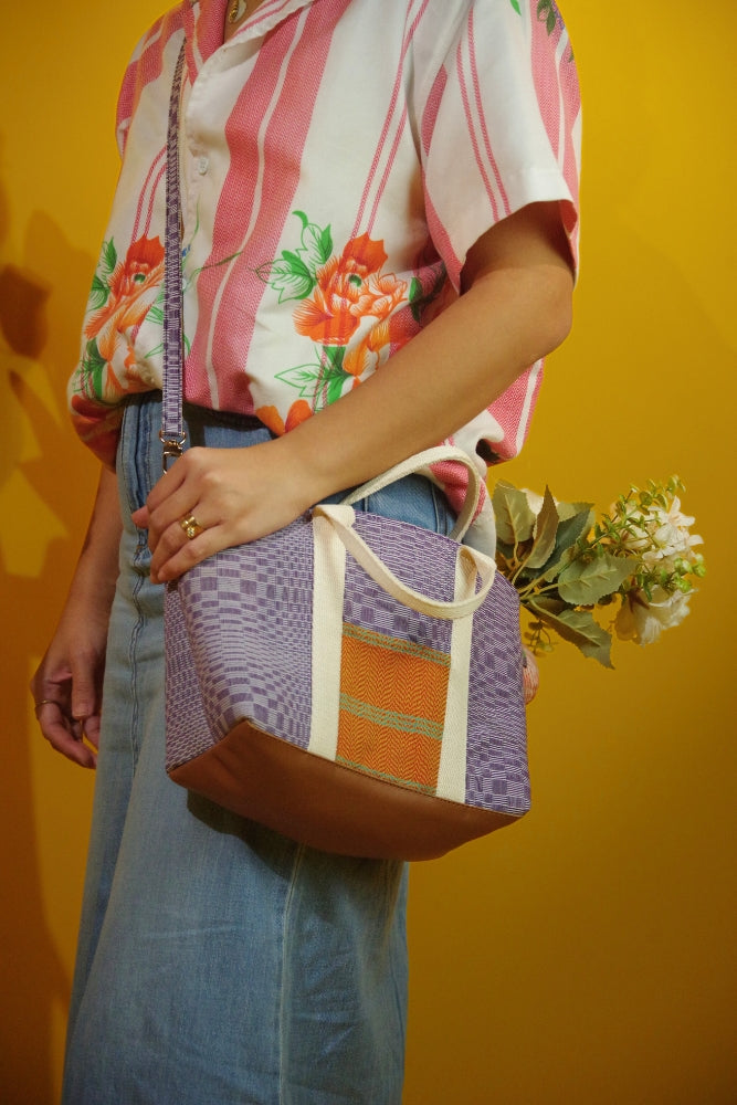 Malaya Mini in Abra Red & Orange Stripe