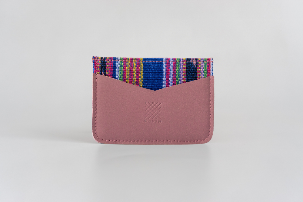 Marawi (Blue) Leather Card Holder