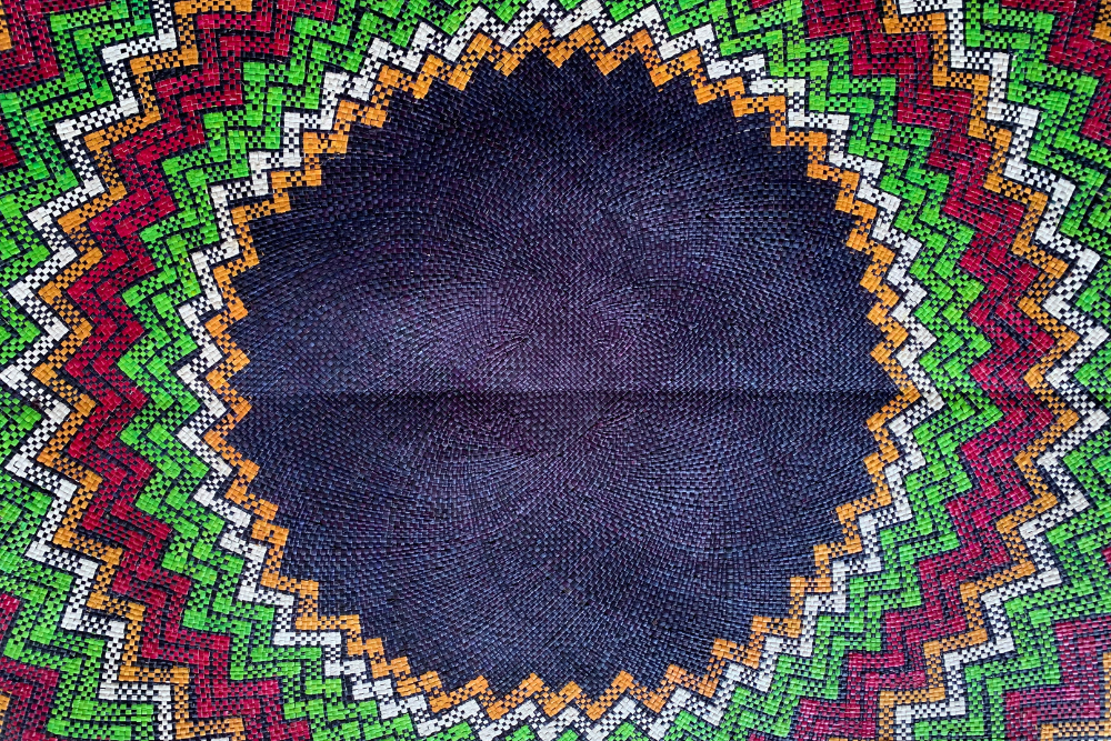 Black Circular Mat