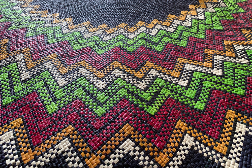 Black Circular Mat
