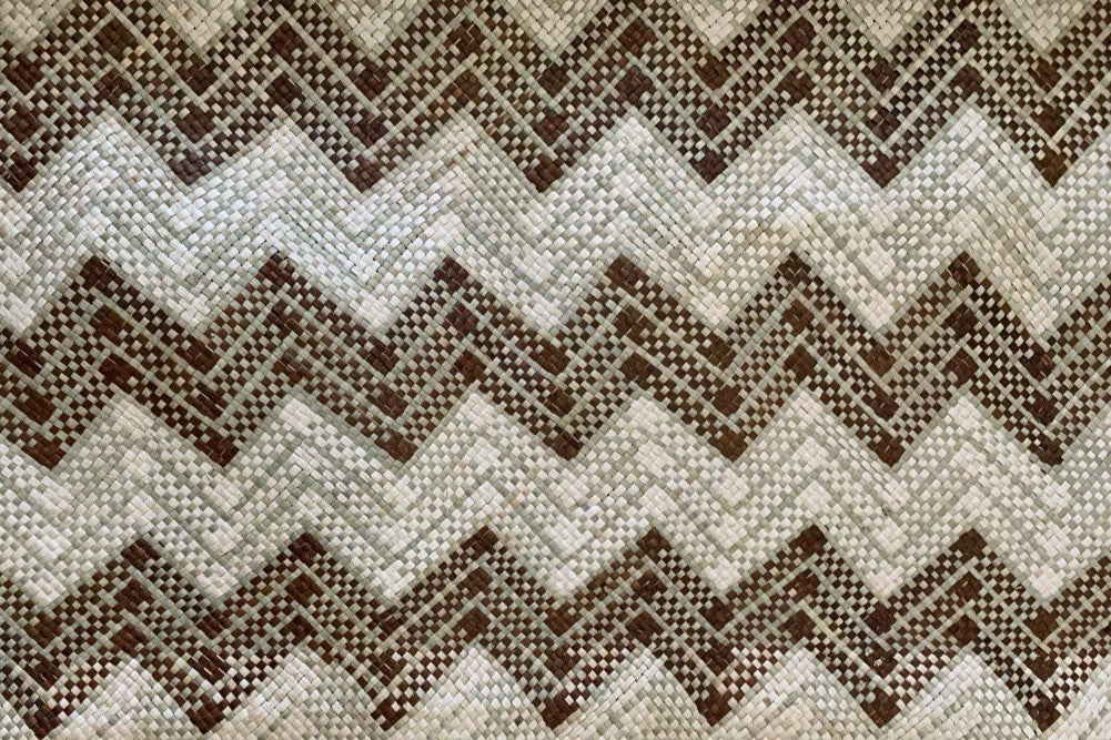 Zigzag Brown Rectangular Mat