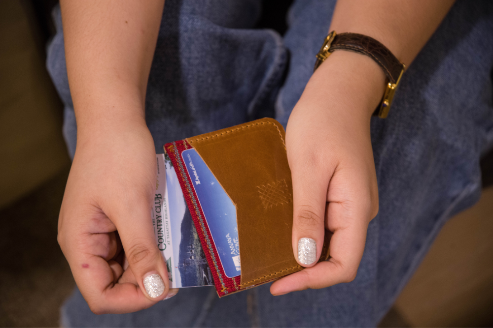 Abra (Orange) Leather Card Holder