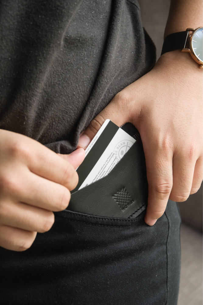 Abra (Orange) Leather Card Holder