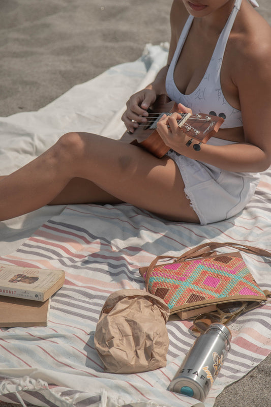 Pastel Skies Throw Blanket - Woven Crafts