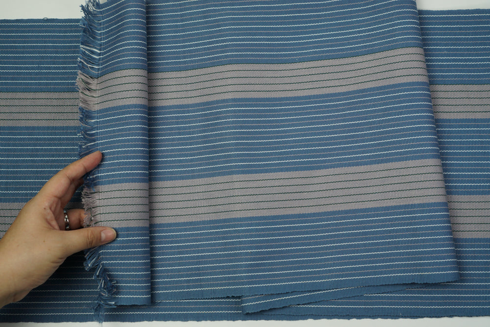 Blue Gray Cotton Fabric - Woven Crafts