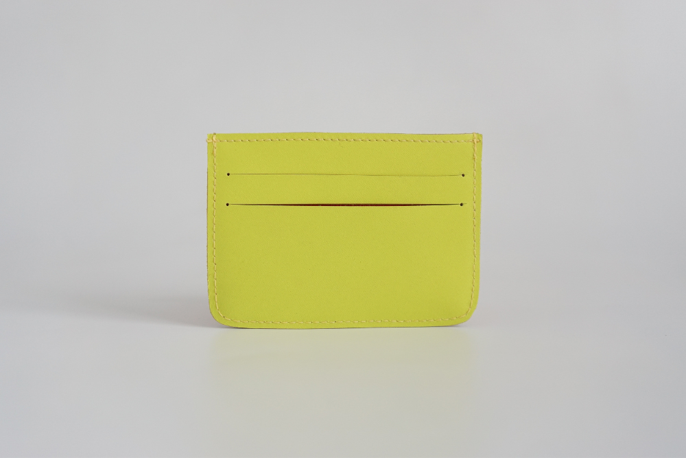 Iloilo (Neon Plaid) Leather Card Holder