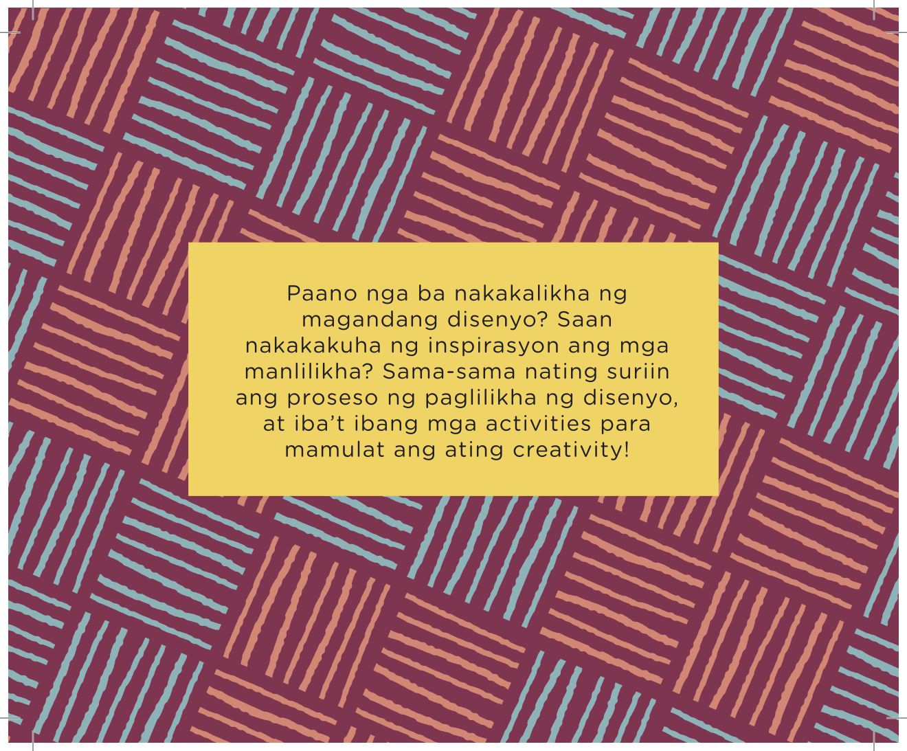 Kabataan Krafts Creativity Workbook (Vol. 1) - Woven Crafts