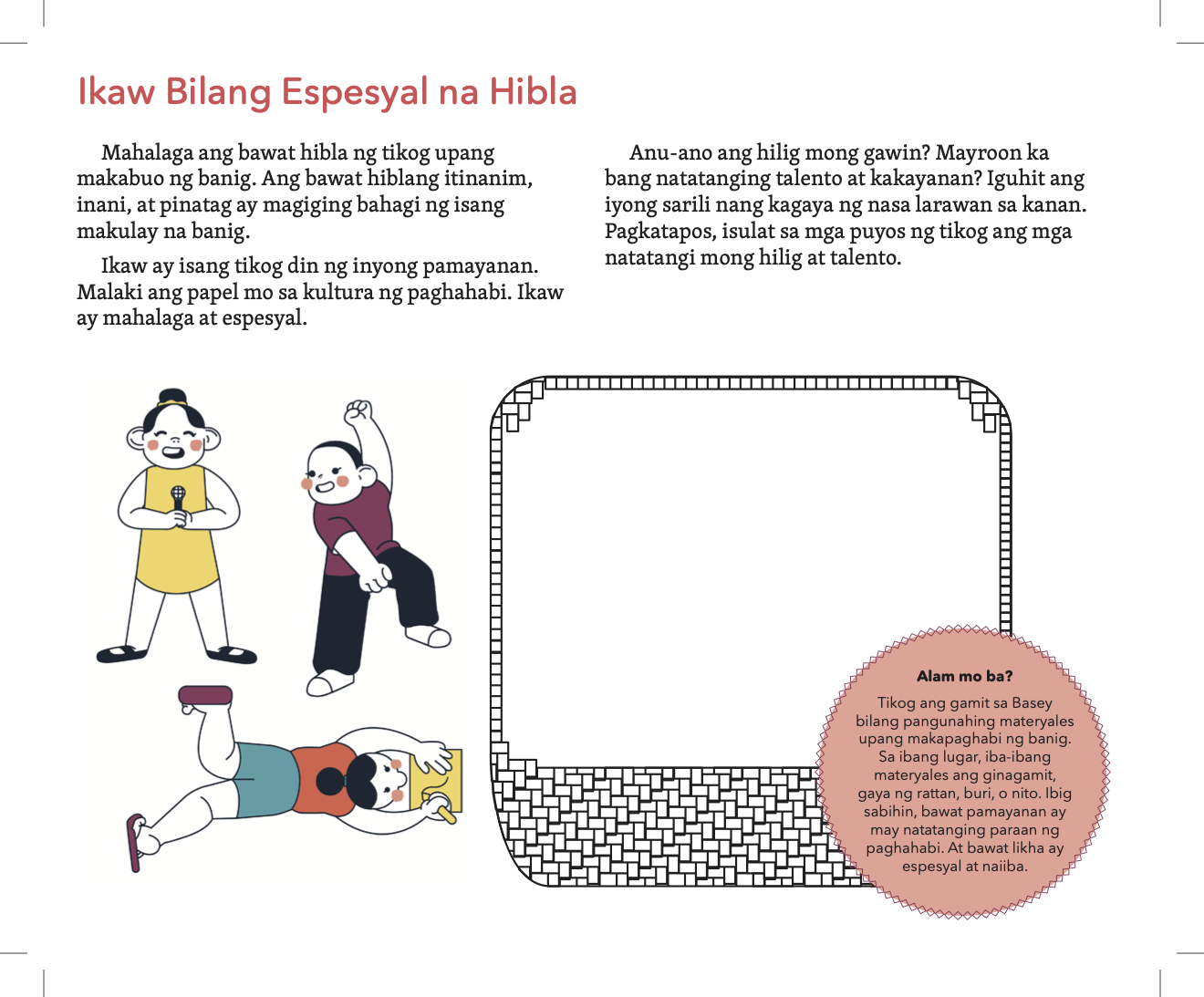 Kabataan Krafts Creativity Workbook (Vol. 1) - Woven Crafts