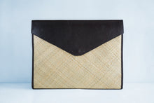 Load image into Gallery viewer, Natural (Black) Laptop Sleeve - Woven Crafts
