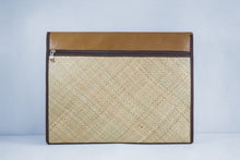 Load image into Gallery viewer, Natural (Tan) Laptop Sleeve - Woven Crafts
