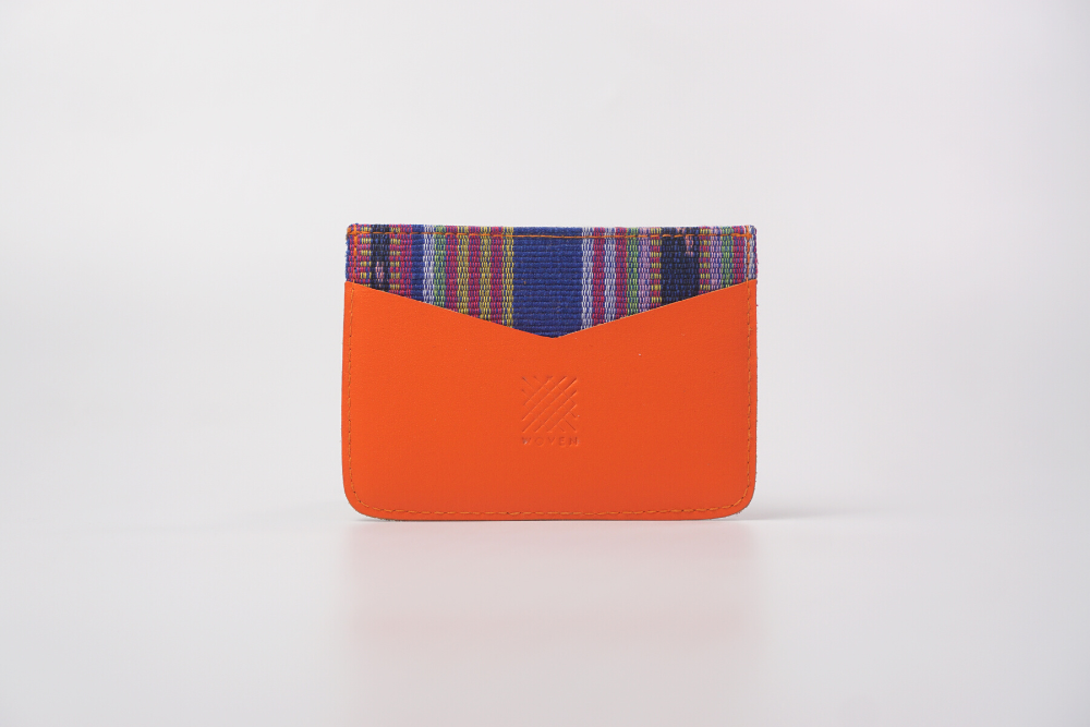 Marawi (Blue) Leather Card Holder