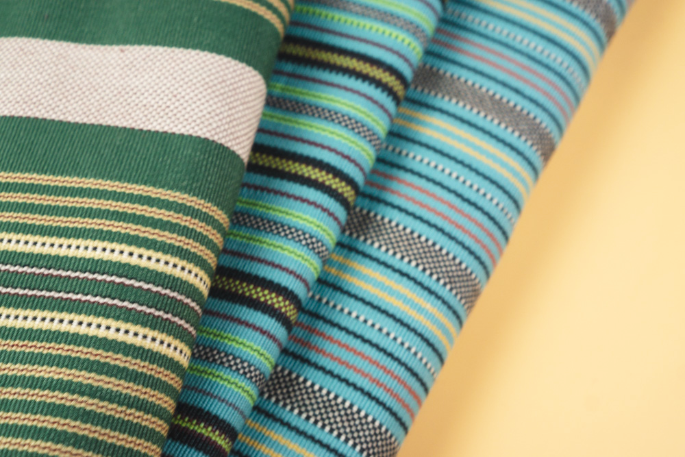 Yellow Green Cotton Fabric - Woven Crafts