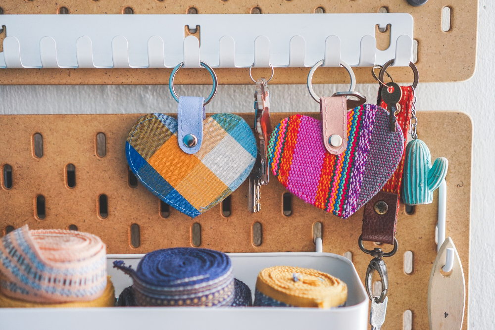 Woven Heart Keychain