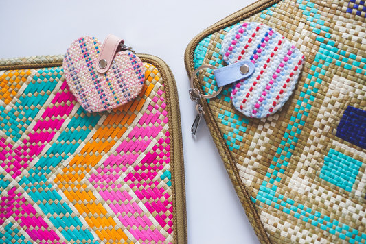 Woven Heart Keychain