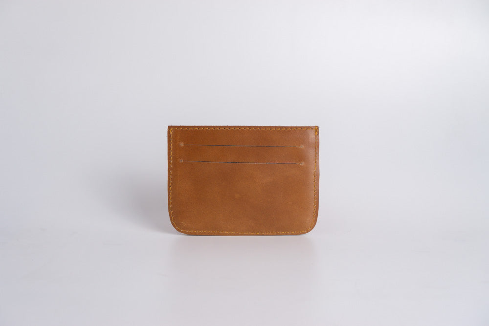 Kalinga (Mint Green) Leather Card Holder - Woven Crafts