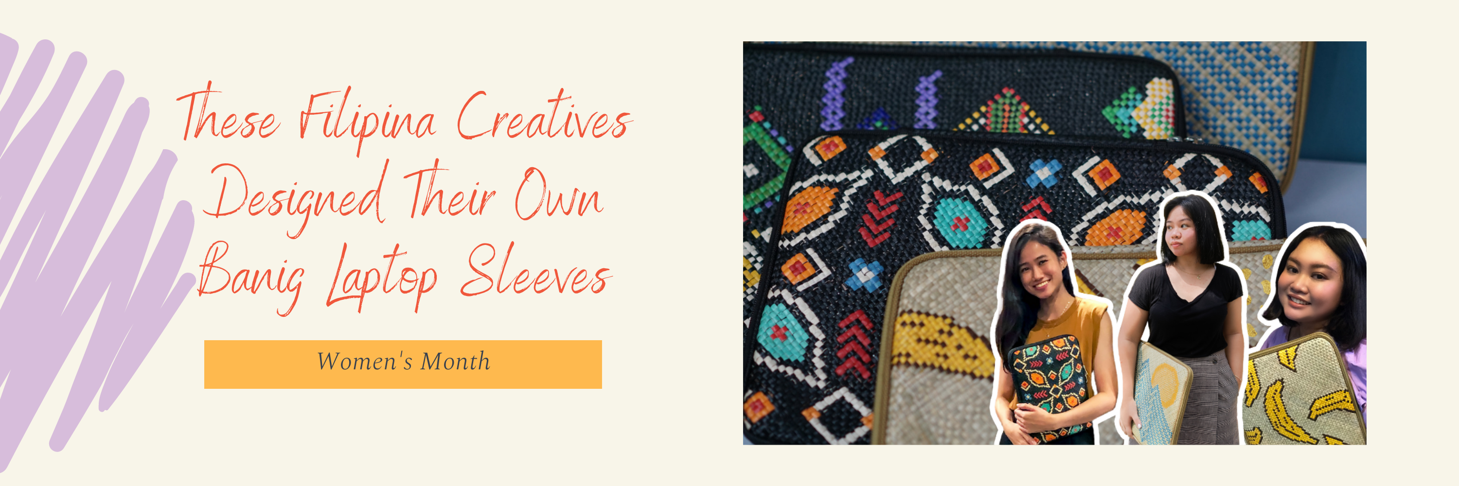 These Filipina Creatives Designed Their Own Banig Laptop Sleeves – Woven.ph