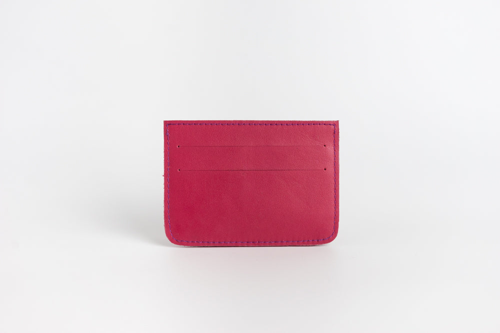 Benguet (Cranberry) Leather Card Holder