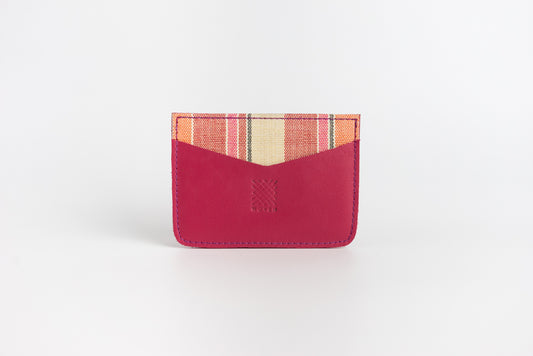 Abra (Cranberry) Leather Card Holder
