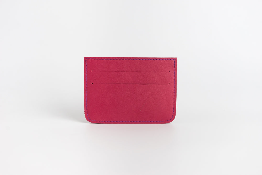 Abra (Cranberry) Leather Card Holder
