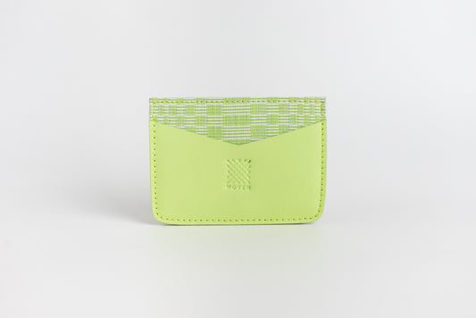 Abra (Lime) Leather Card Holder