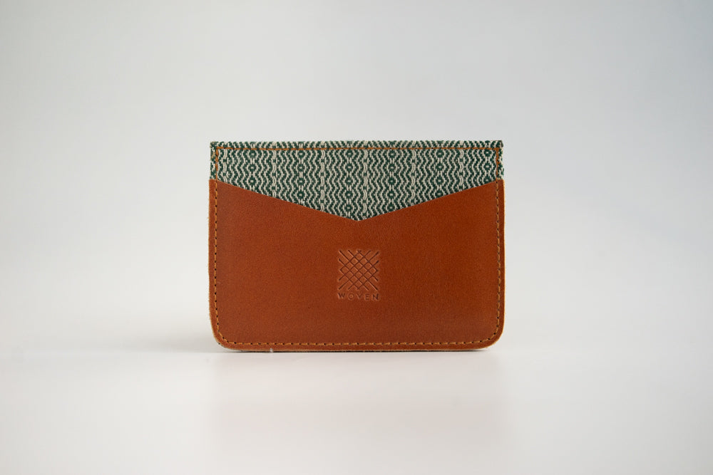 Benguet (Moss) Leather Card Holder
