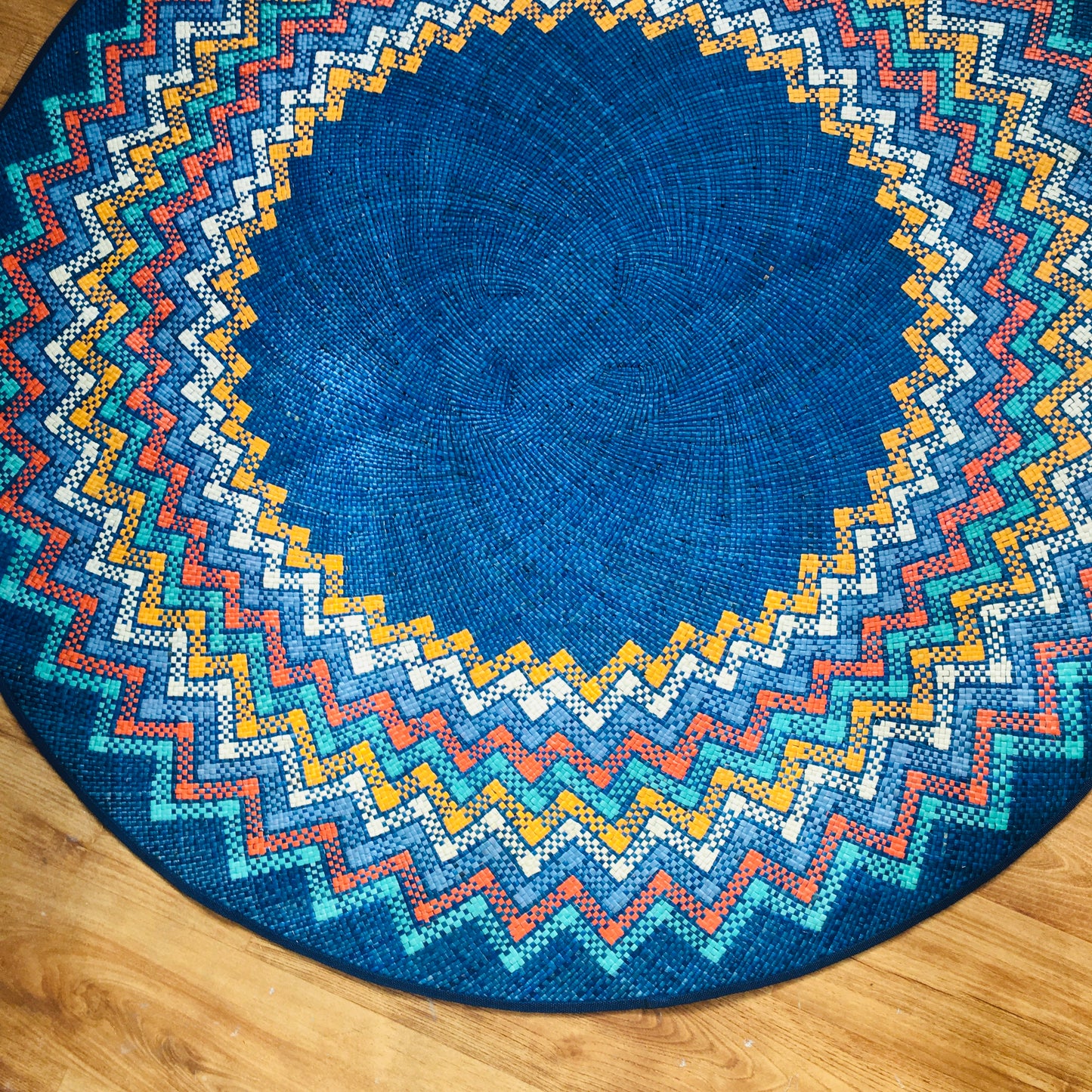 Dark Blue Circular Mat (For Pre-Order)