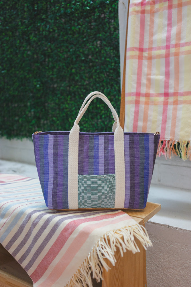 Malaya Mini in Abra Ube Stripe