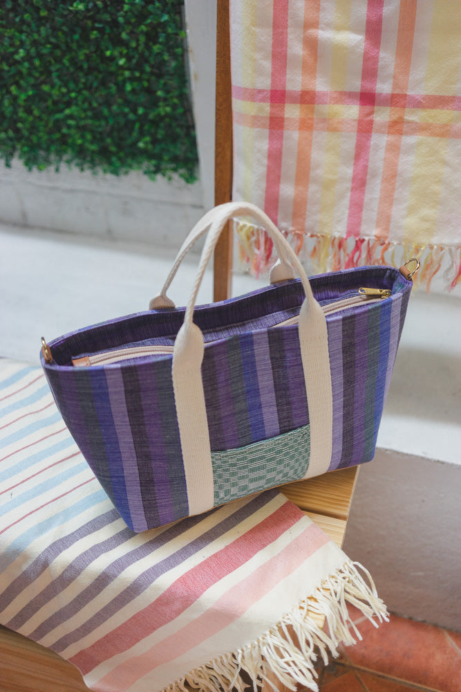 Malaya Mini in Abra Ube Stripe