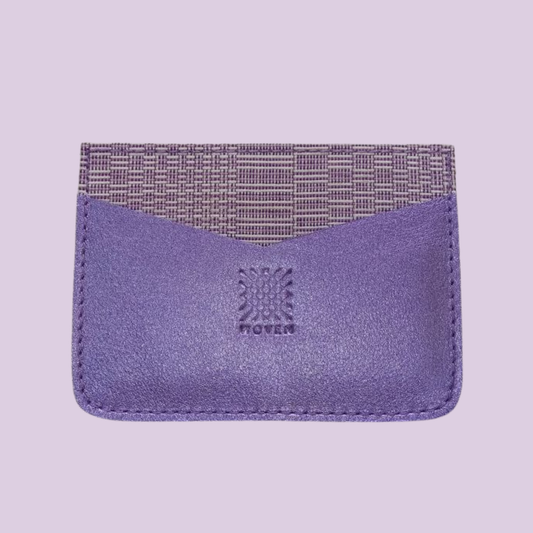 Ube Metallic | Leather Card Holder