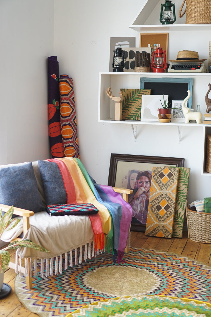 Natural Colorful Circular Mat (For Pre-Order)