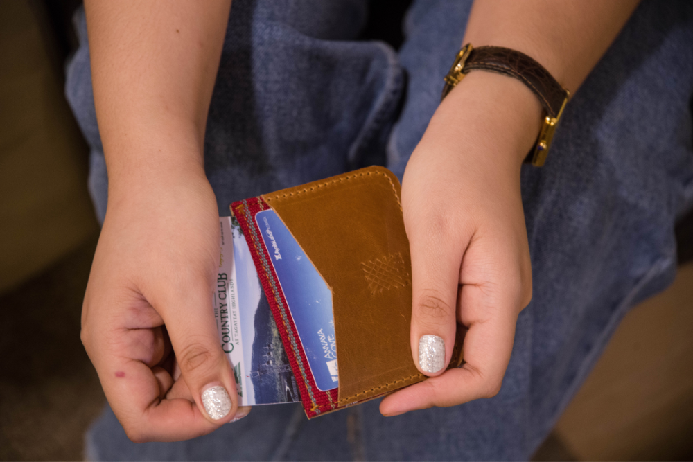 Marawi (Red) Leather Card Holder