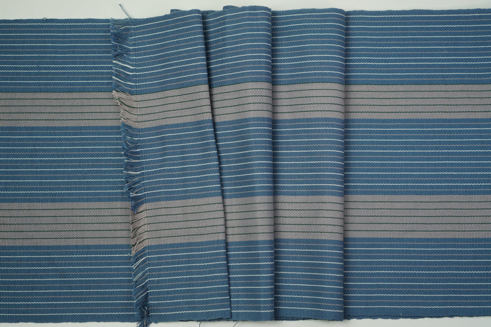 Blue Gray Cotton Fabric - Woven Crafts