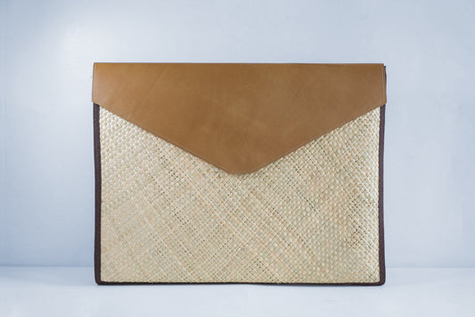 Natural (Tan) Laptop Sleeve - Woven Crafts
