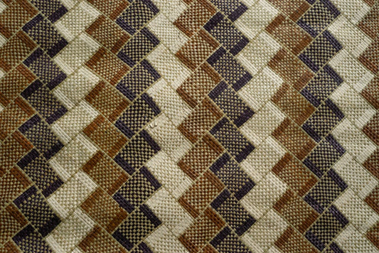 Panel Brown Rectangular Mat