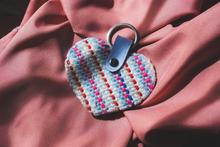 Load image into Gallery viewer, Woven Heart Keychain
