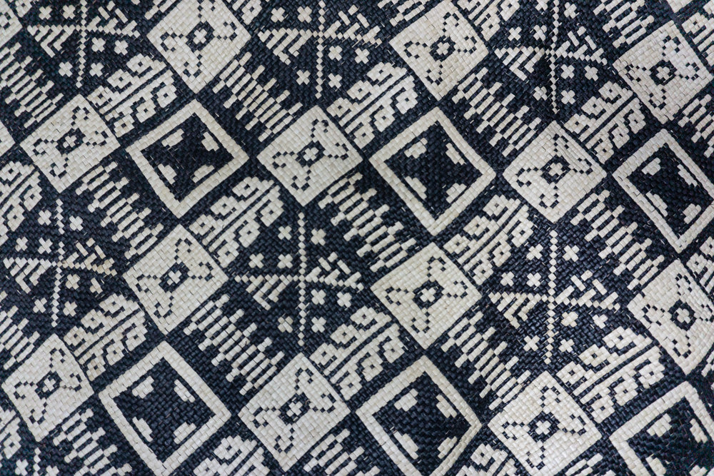 Pintados Blue Rectangular Mat - Woven Crafts