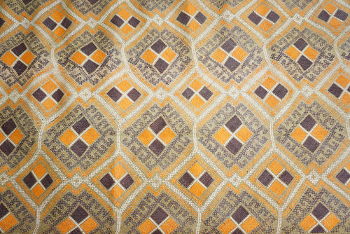 Pintados Yellow Rectangular Mat - Woven Crafts