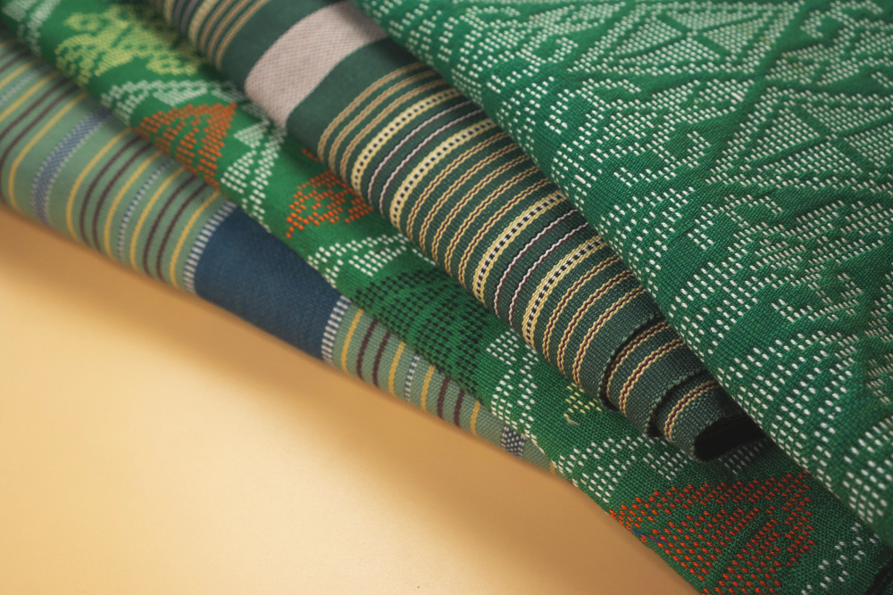 Forest Green Table Runner - Woven Crafts